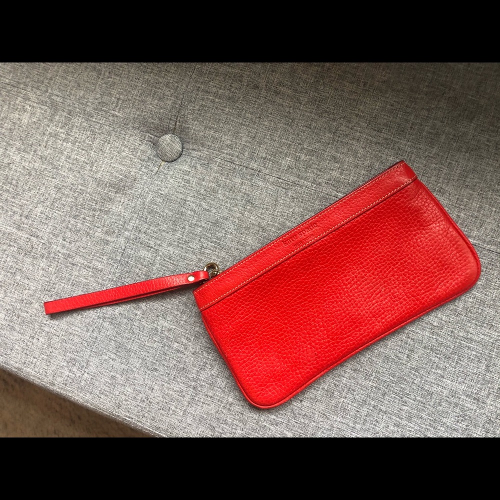 KATE SPADE RED LEATHER WALLET